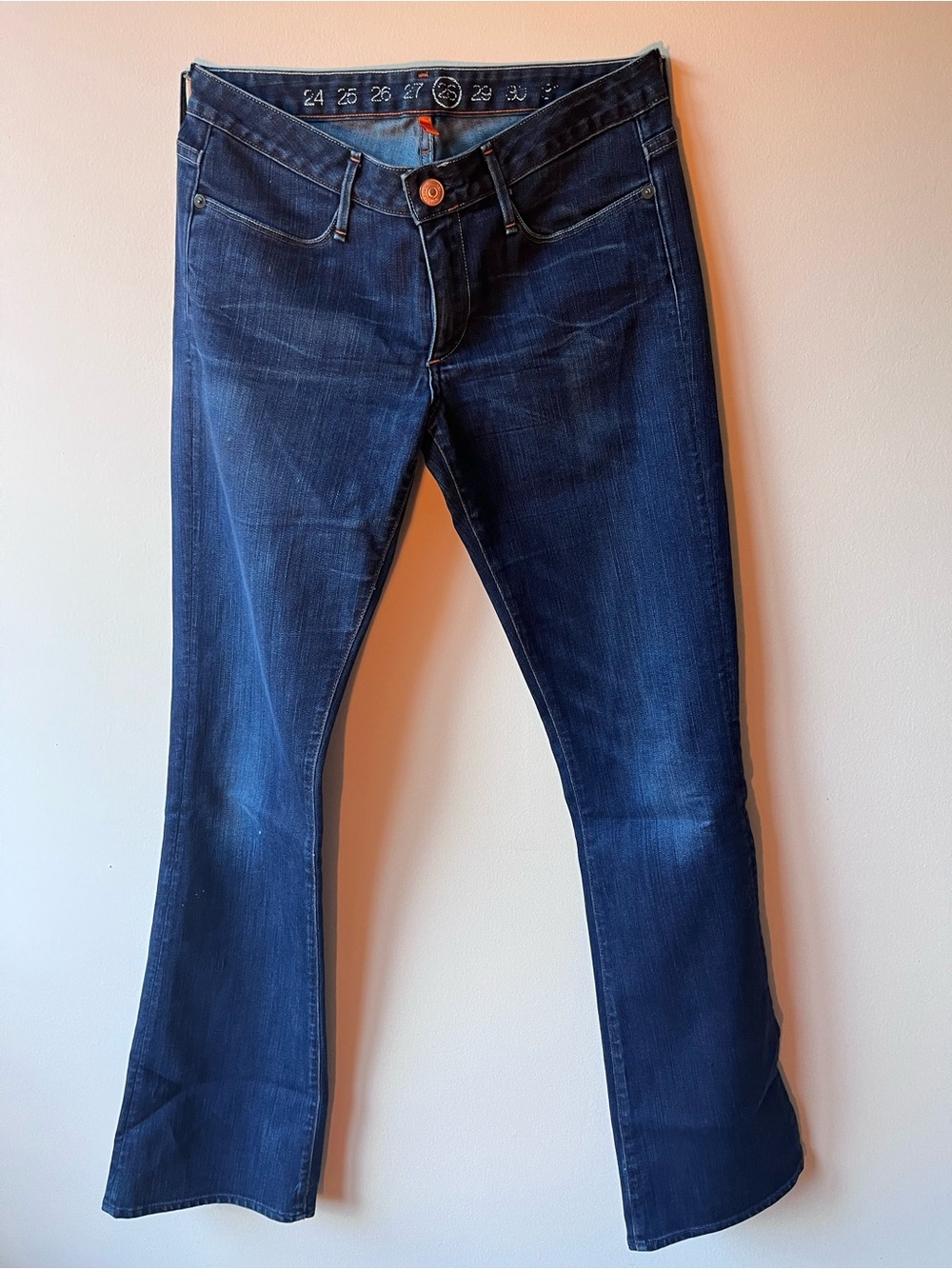 Earnest Sewn Dark Indigo Flared Jeans